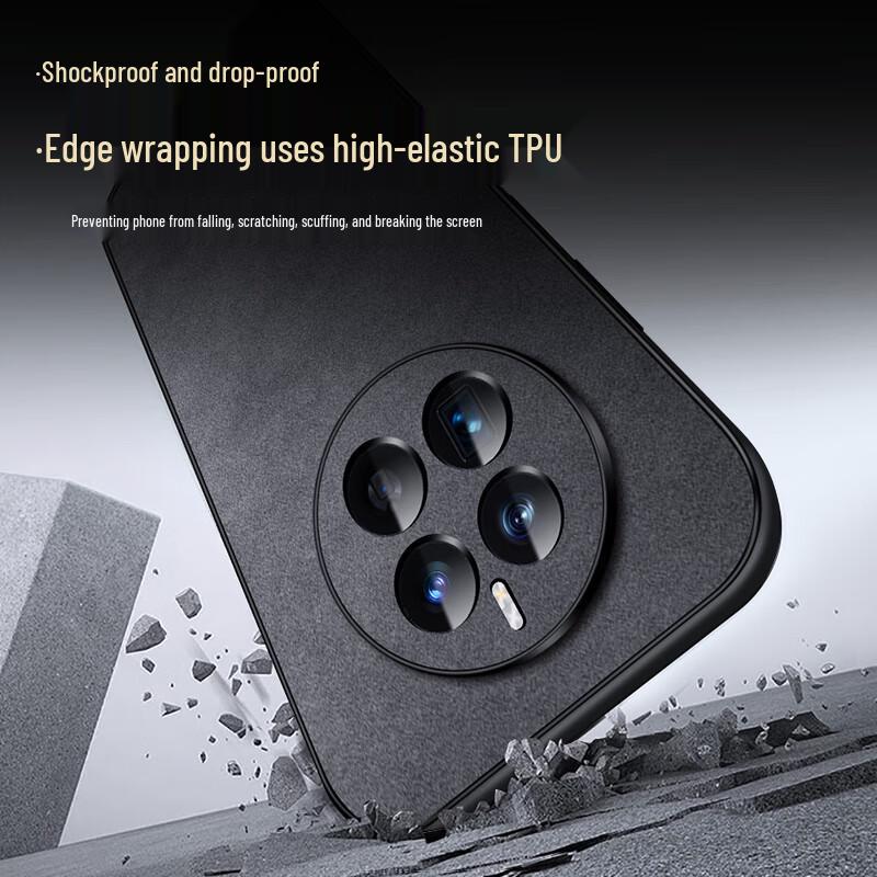 Huawei Mate 50 Series Anti-Drop Lambskin Silicone Phone Case