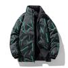 Young Men's Stand-up Collar On Both Sides of The Cotton-padded Jacket, Windproof Warm Clothes, Japanese and Korean Sports Jacket.