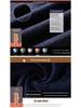 Maglione a due pezzi in maglia con revers foderato in pile da uomo Woodpecker per mezza età e anziani - Caldo abbigliamento invernale