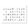 UMA Katakana Chart Unidentified Creatures White Magnetic Hanger Included UMA Katakana Chart Special Katakana Chart for Unidentified Creatures White