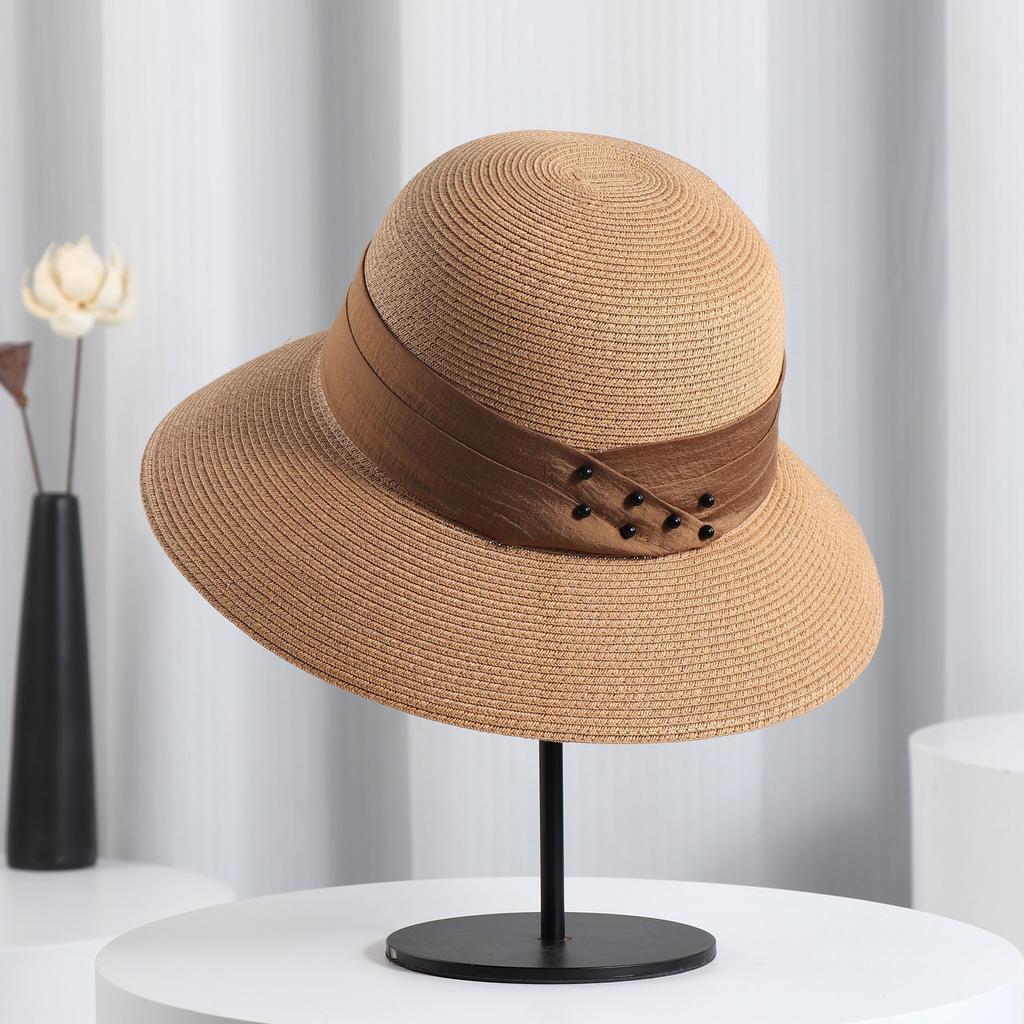 Summer Women's Hats Sunshade and Sun Protection Hats Big Seaside Vacation Straw Hats Travel Sun Hats