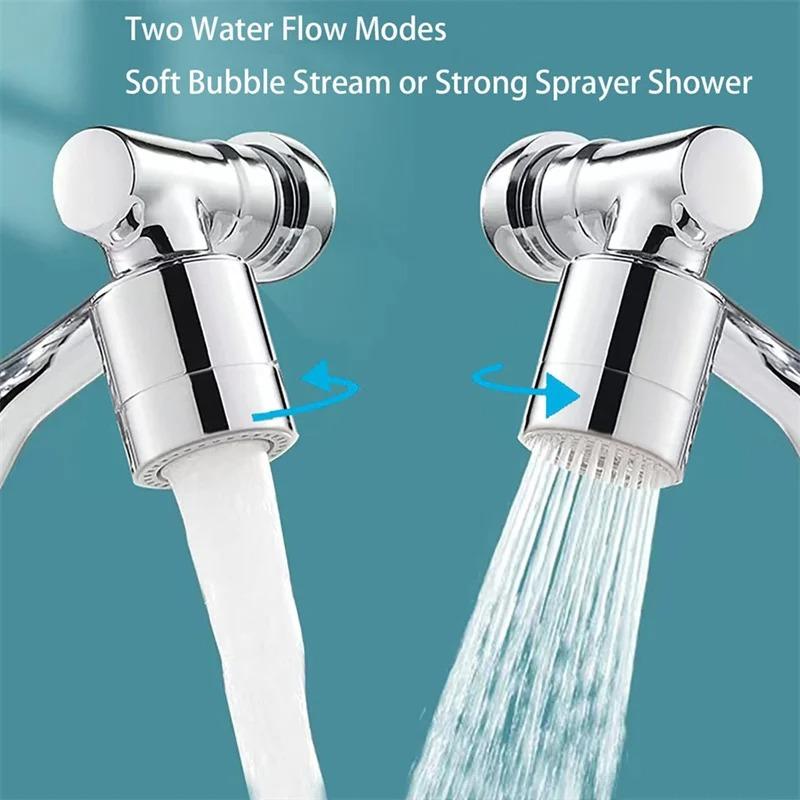 Rotatable Multifunctional Extension Faucet Aerator Kitchen Sink Faucet Extender Adapter Bathroom Tap Swivel Robotic Arm Sink Fit