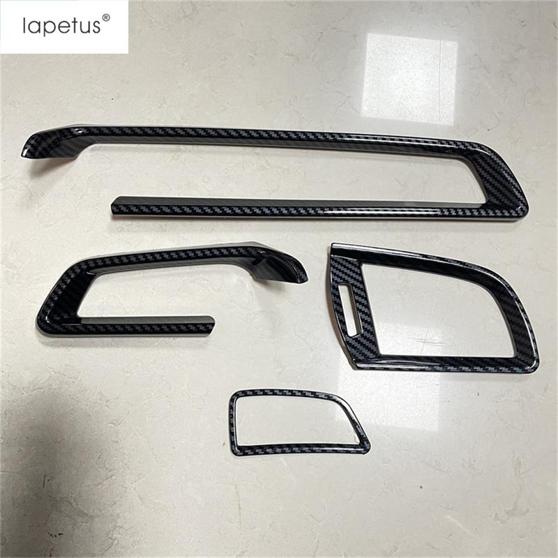 Dashboard Air AC Outlet Vent Frame / Window Lift / Gear Shift Cover Trim ABS Interior Accessories For Honda FIT Jazz 2014 -