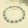 1 stk. Uformell Mystic Sky Blue Cubic Zirconia Hvit Cubic Zirconia Charm Armbånd For Kvinner Mote Armbånd
