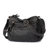 Borsa a tracolla vintage blu lavato per donna, borsa a spalla casual multitasche con ampia tracolla regolabile, borsa a tracolla di grande capacità