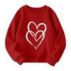Girls Round Neck Pullovers For Kids Printed Baby Tops Valentine's Day
