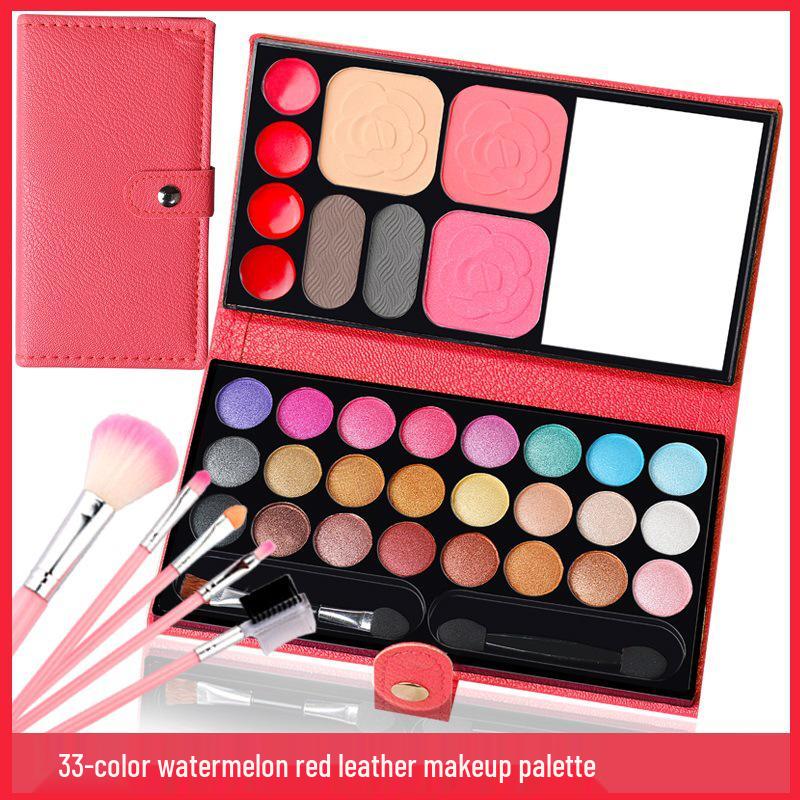 "Kit de Machiaj pentru Începători": Paletă Fard de Ochi, Blush & Pudră pentru Studenți și Spectacol de Scenă de Ziua Copilului"