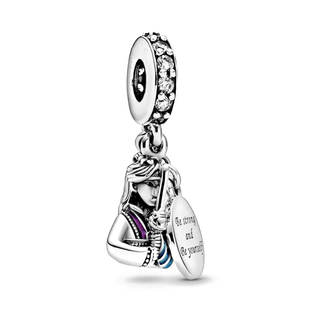 New 925 Silver Miniso  Mouse Castle Hat Princess Pendant For Bracelet DIY Exquisite Jewelry