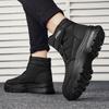 Herren Sneaker Stiefeletten Schneestiefel Slipper Lässige Sneaker Samtbesatz Sport- und Freizeitschuhe für Herren Dicke Sohle Rutschfest