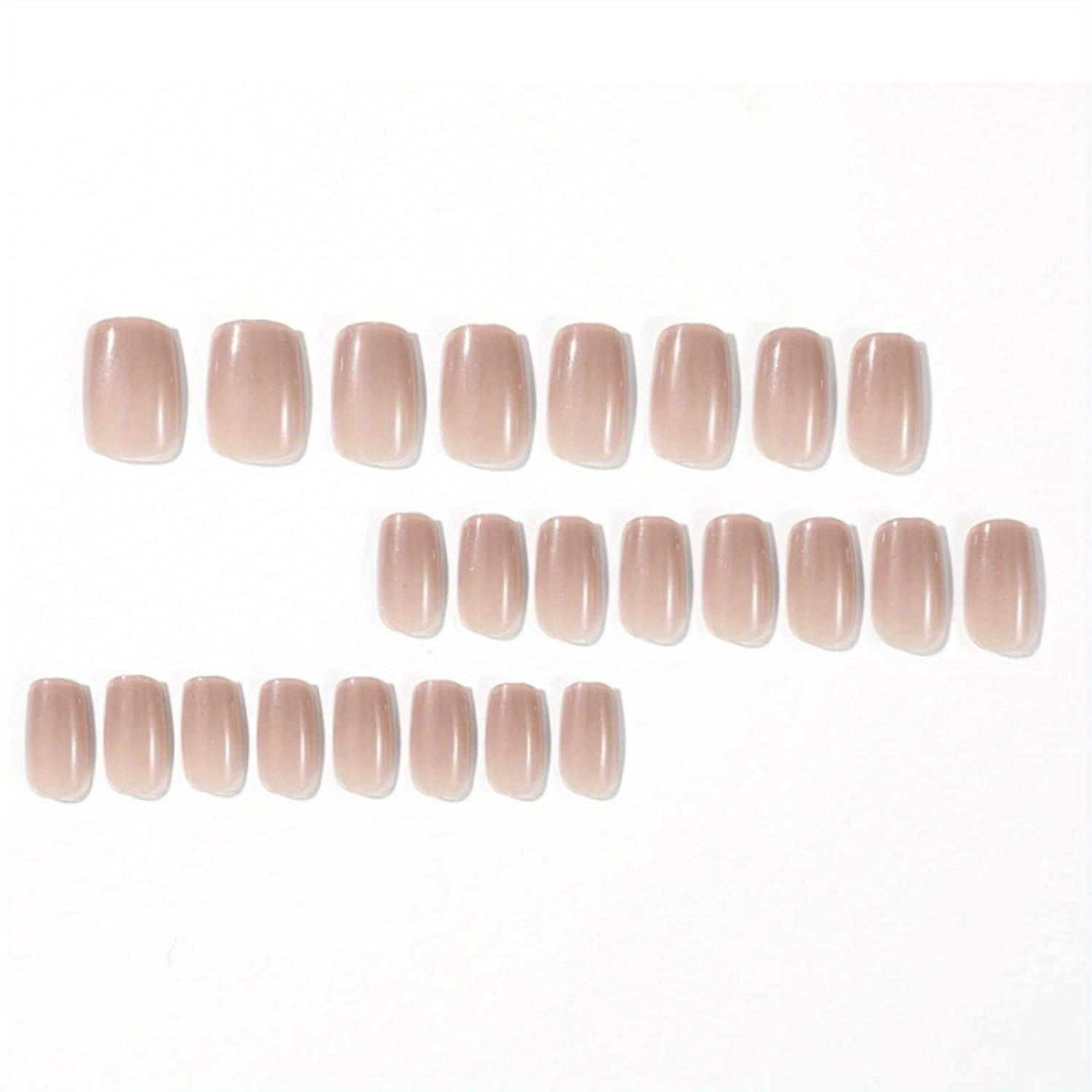 Накладные ногти Press on Nails Nude Full Cover Acrylic Jelly Medium Накладные ногти — фото 5
