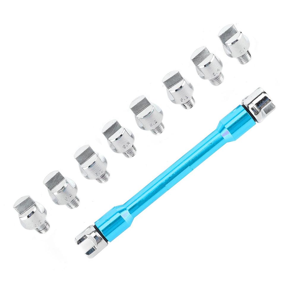 Motorcycle Spoke Wrench CNC Spanner Set 5.0‑6.8 Length 93mm 3.7in for Most Motorbike