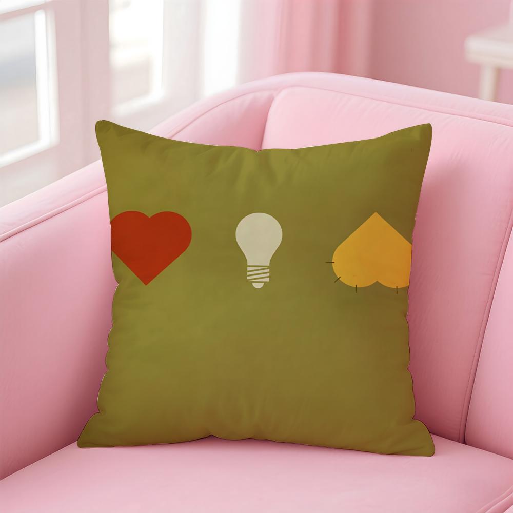 movie fantasy The WWizard of OOz Cushion Cover Pillow Case Soft Friendly Fabric Concealed Zipper