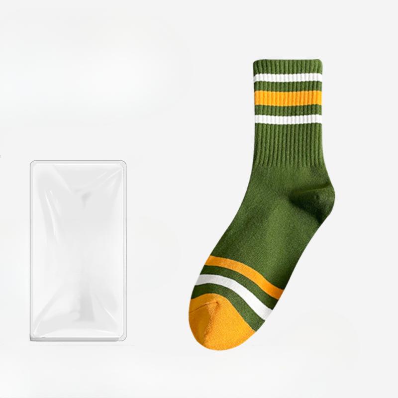 

Мужские весенне-летние тренды просты и все основаны на поте, дышащем движении, в трубчатых хлопковых носках 1 pair армия зеленый