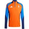 SS24 Juventus Tiro Competition Training Top Color Block Retro Sports Jacket Men Jacket Orange IS5819