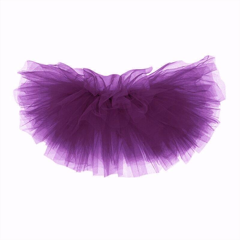 Tutu Running Skirt Mini Skirt 6-Layer Tulle Tulle Skirt Sexy Ballet Skirt Tiered Skirt Petticoat Fluffy Layered Tulle Tutu Skirt