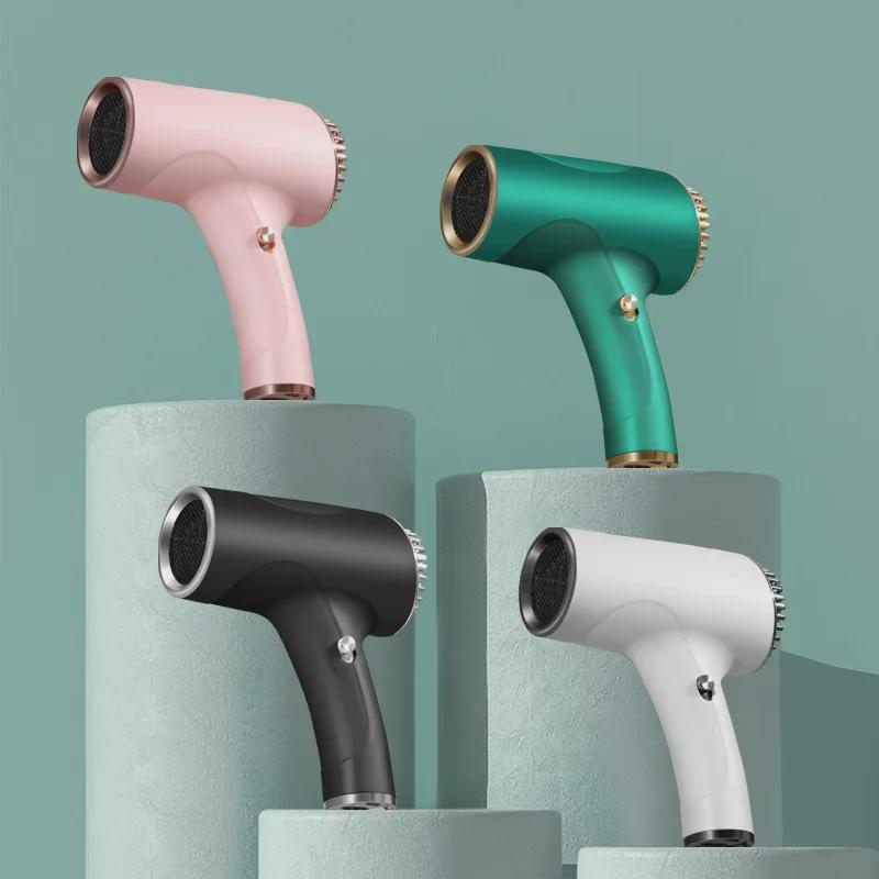 High-Power Wireless Hair Dryer - Portable, Quick-Dry with Negative Ion Technology for Cold & Warm Hair Care