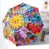 1pc Astrology Zodiac Automatic Open/Close Umbrella with Folding Feature Compact Travel Umbrella, Lightweight Design, for Commuting, Business105