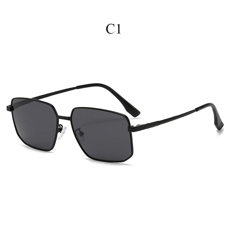 Men s sunglasses, new polarized sunglasses, UV-proof glasses, driving fishing metal sunglasses. C1