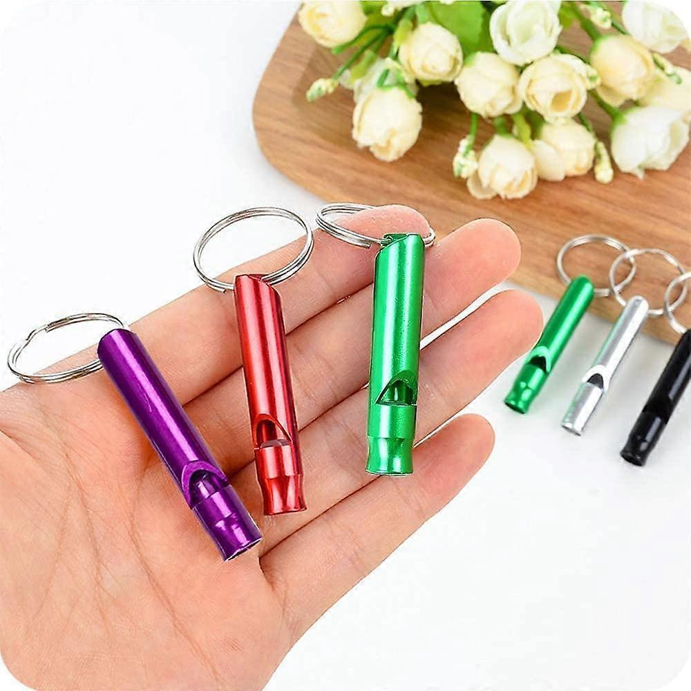 5 Pcs Emergency Survival Whistle, Outdoor Survival Whistle, Outdoor Camping Whistle, Aluminum Survival Whistle