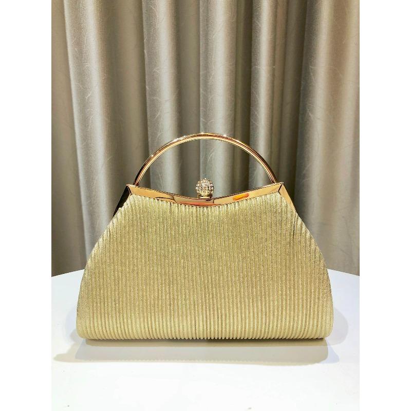 Fashion new all-handmade rhinestone women's dinner bag, small dress bag, hand carry one shoulder messenger banquet bag