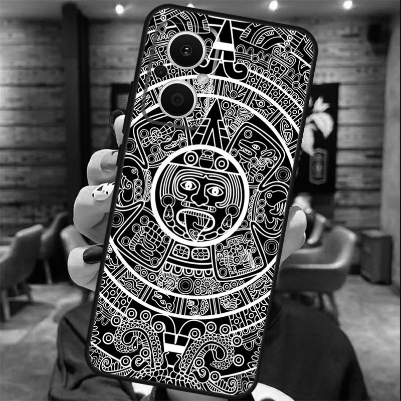 Mayan Calendar Case For OPPO Reno 11 11F 13 12 F 8T 7 8 10 Pro OPPO Find X8 X6 Pro X3 X5 Lite Cover Coque