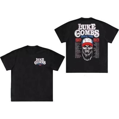Luke Combs - Tour '23 Skull (T-Shirt) T-Shirt Black All Size S-4XL High-end Luxury Is for Both Men and Women Top Y2k
