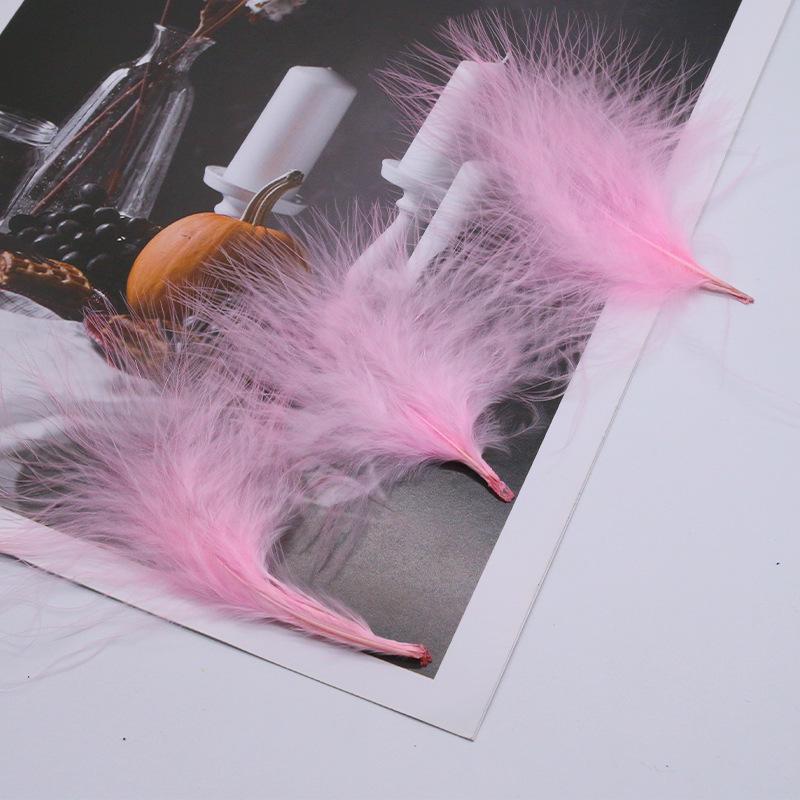 Blood vessel velvet feather turkey feather jewelry cat toy cat stick handicraft dream catcher decorative material
