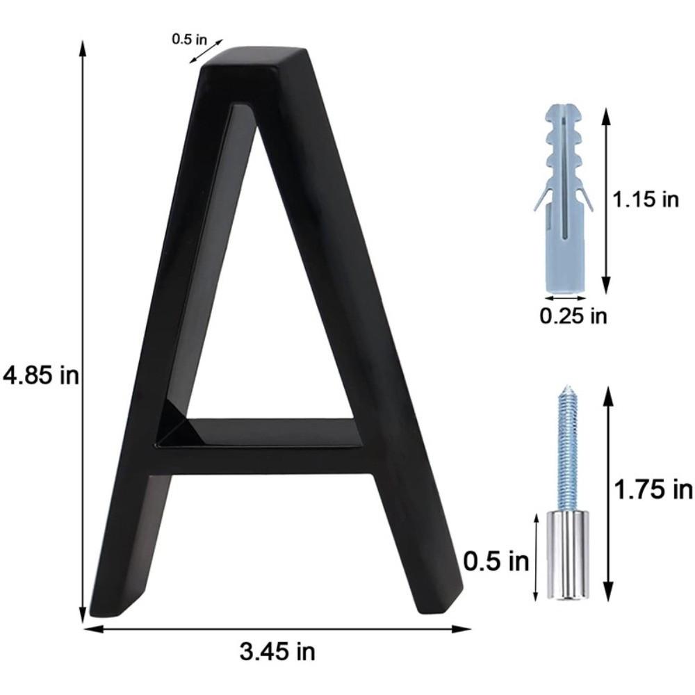Outdoor Use Metal House Numbers Modern Design House Number Sign  Yard Decoration