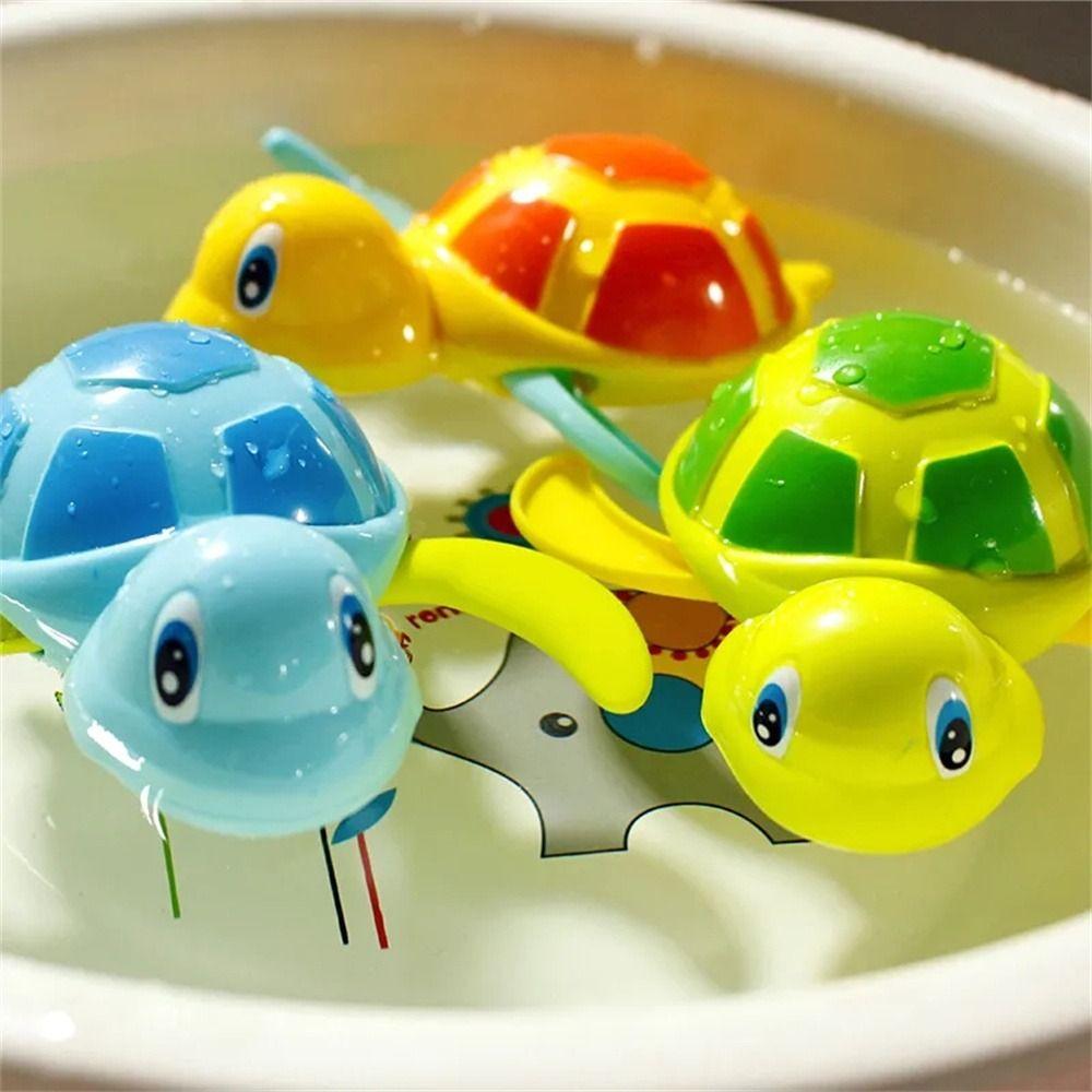 Swim Turtle Tortoise Water Toy Cute Cartoon Baby Bath Toys Wind Up Animal Tortoise  Beach Toys