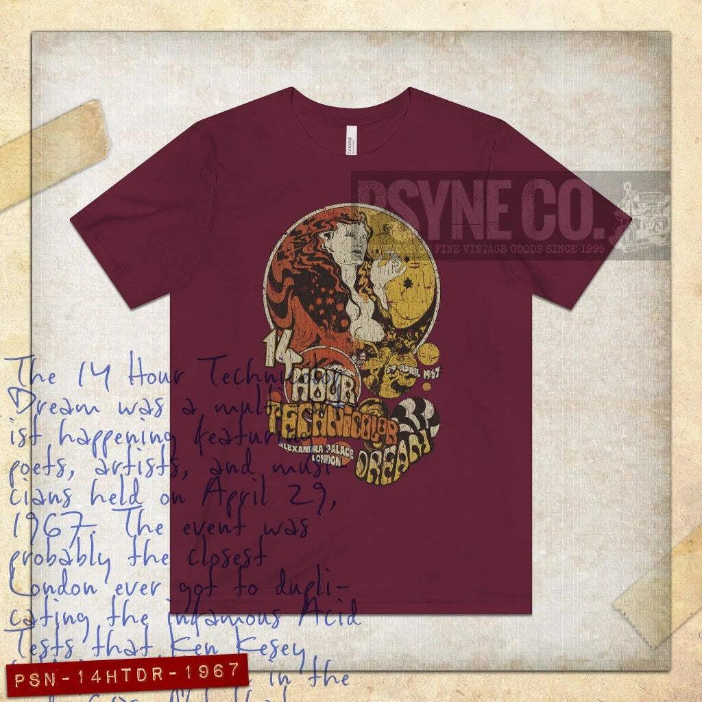 The 14 Hour Technicolor Dream 1967 Vintage Men s T shirt S