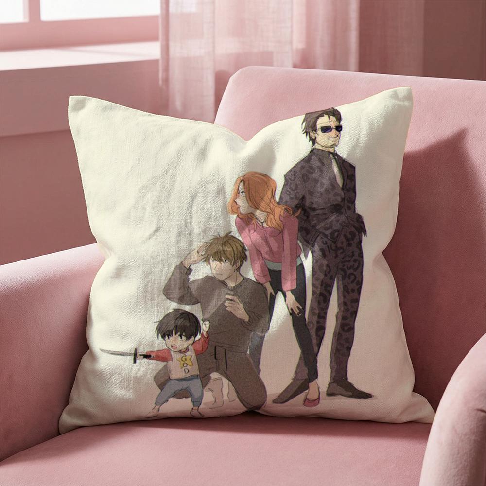 K-Kotaro Lives Alone Cushion Cover Multi-Scene Pillow Cover for Home & Car - Reversible, Soft & Durable for Daily Use