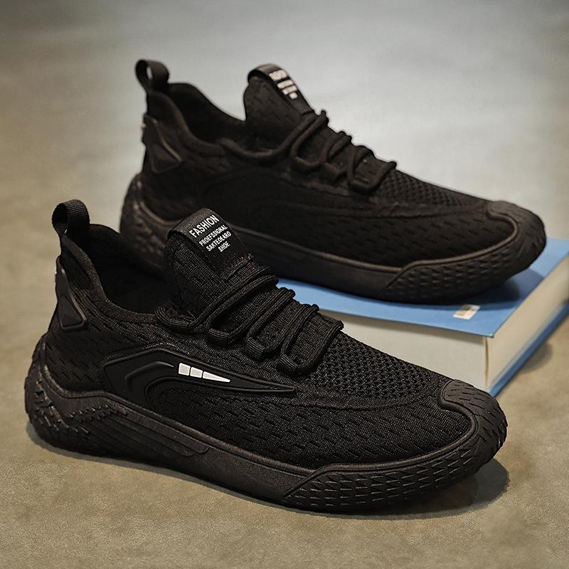 

Coconut Men s Breathable Flyknit Mesh Sneakers: Trendy, Versatile Casual Running Shoes for Summer 44