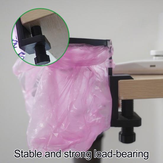 Trash Bag Holder Strong Load-bearing Universal Simple Installation Desk Hanging Garbage Bag Organizer Storage Rack