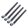 4PCS Furniture Legs with Caster Wheels Heavy Duty Carbon Steel Table Leg Extender Riser for Cabinet