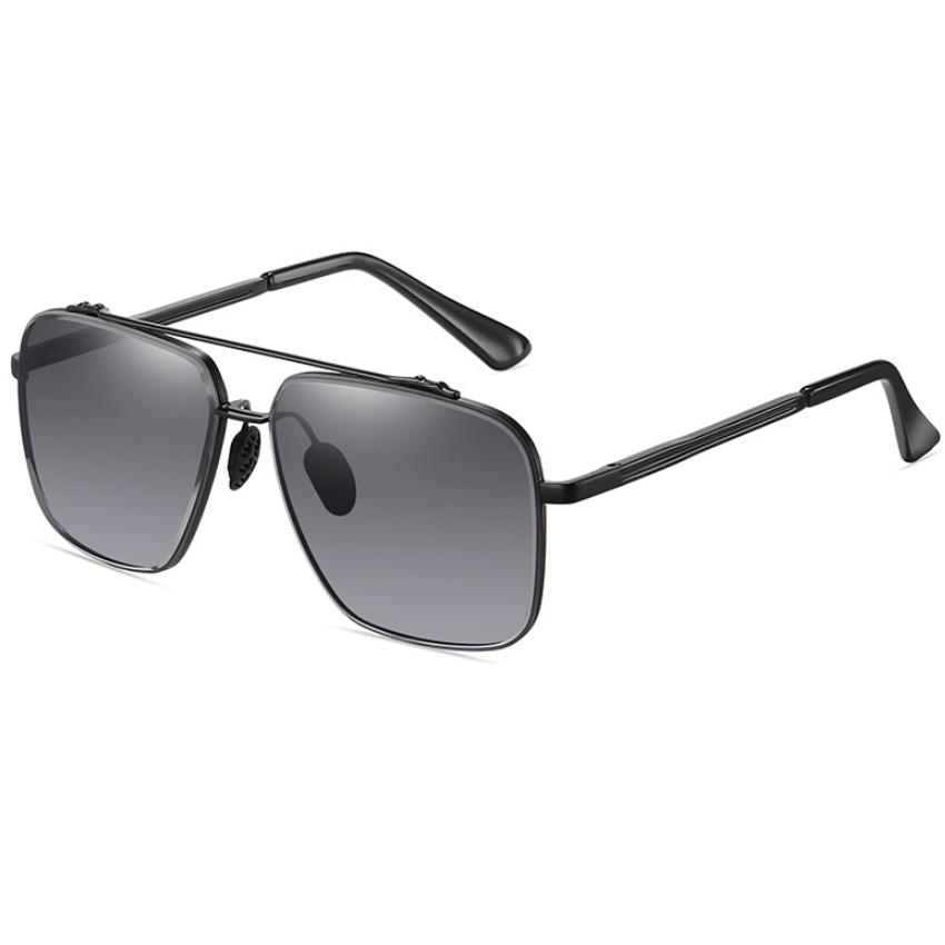 New Fashion Pilot Sunglasses For Men Vintage Gradient Big Frame Sun Glasses Women Luxury Brand Metal Eyewear