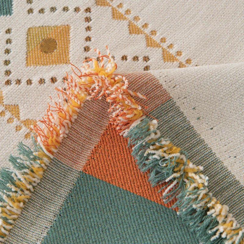 

Bohemian Sofa Cover Cloth 2025 New All Seasons Universal Chenille Anti-cat Scratch Cushion Non-slip Full Cover Towel 180X130CM