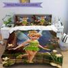 3pcs Tinkerbell Fairy Wings Print Bedding Set (1 Cover + 2 Pillowcases, Without Inserts), S075