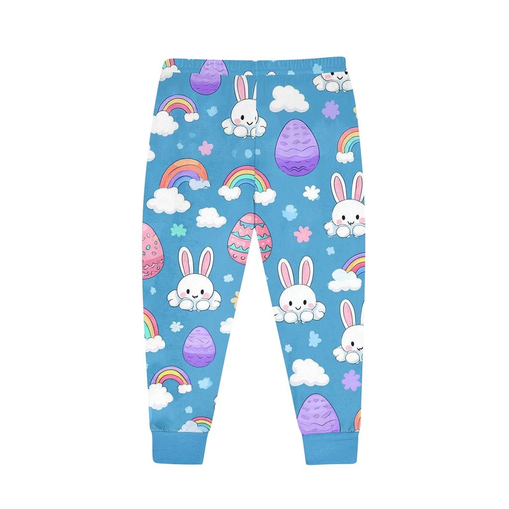Children's Set - Printed Cartoon Two-Piece Outfit Set For Boys And Girls
