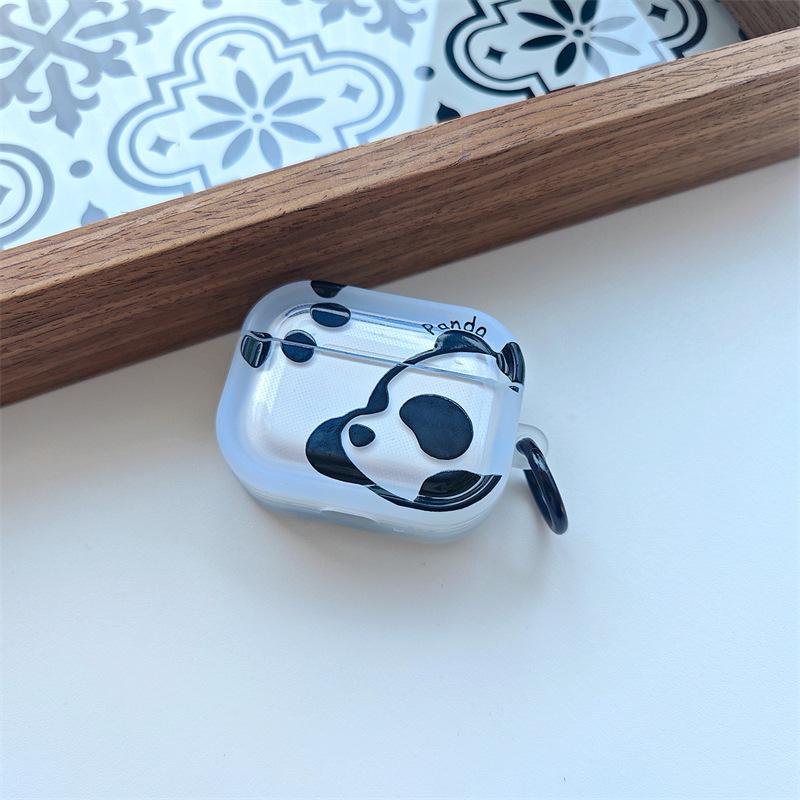 Red panda for airpods4 apple bluetooth wireless headset cover 1/2/3 generation pro2 creative personality cute