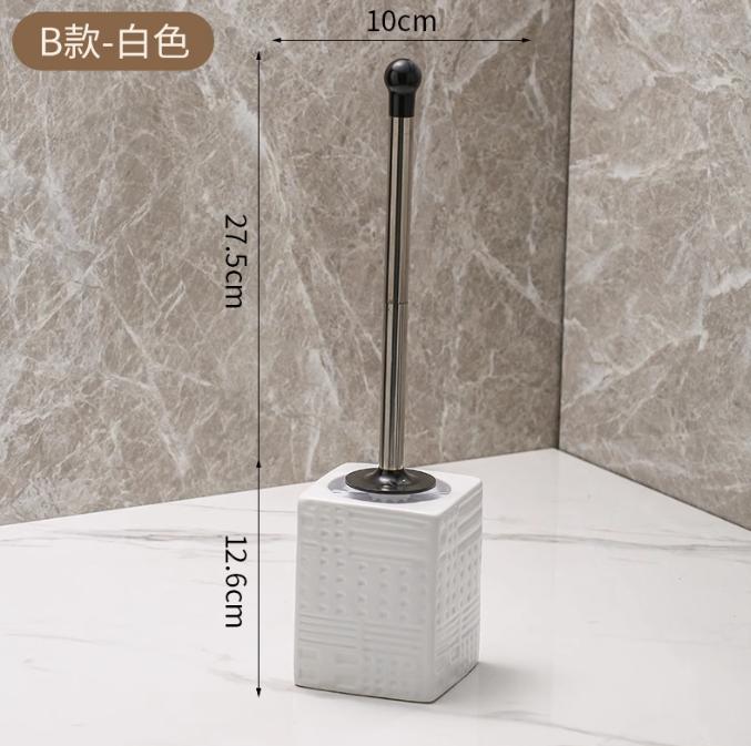 Ceramic Toilet Brush Set Squar Toilet Brush Base Long Handled Toilet Brush Toilet Cleaning Tools home Bathroom Accessories
