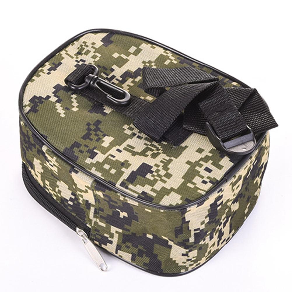 Outdoor Portable Oxford Fabric Fishing Baits Fish Lures Tool Storage Bag(Camouflage Color)