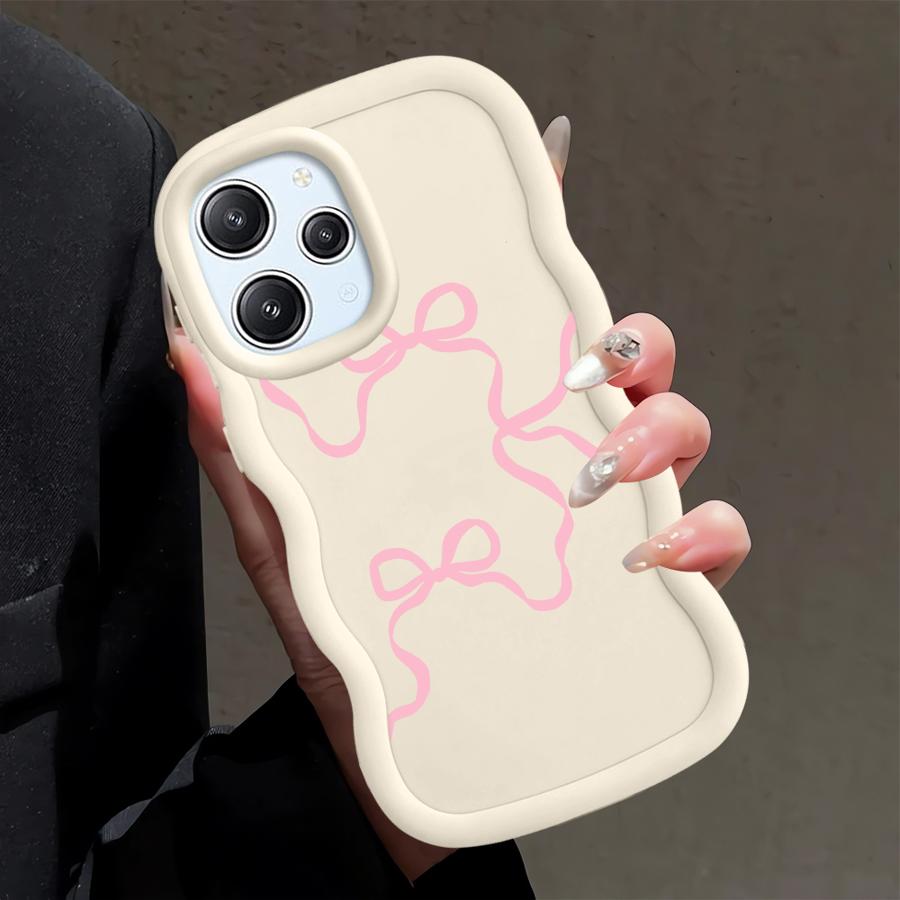 Rosa Schleife Mode Hülle für Xiaomi Redmi 12C A1+ A2 Plus 14C 9T 10C 10A A3 A5 13C 9C Weiche Handyhülle