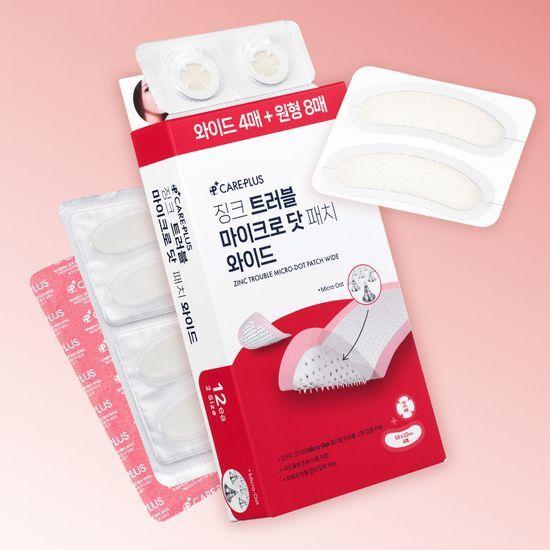 CARE+ Zinc Trouble Micro Dot Patch Wide 4 Sheets (+8 Micro Dot Patches)