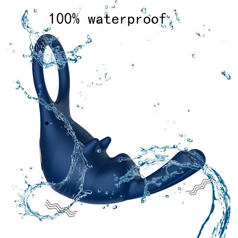 Penis Vibration Ring Delayed Ejaculation Rabbit Vibrator Stimulator Women Clitoris Massage For Adult Men Sex Toys