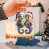 Acrylic Flat Animal World Christmas Holiday Party Ornaments Christmas Tree Decorative Pendants