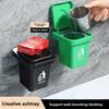 Kreativ Papperskorg Askkopp, Hushåll med Lock, Vardagsrum Väggmonterad Toalett, Badrum Askkopp, Anti-aska