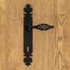 LAGOS door handle with key plate 90mm BLACK