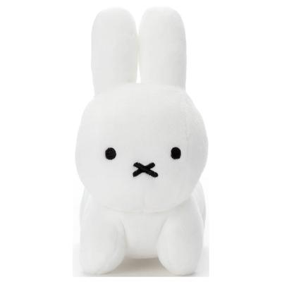 Bruna Washable Beans Collection Rabbit (White) Plush Toy, Approximately 15cm Tall