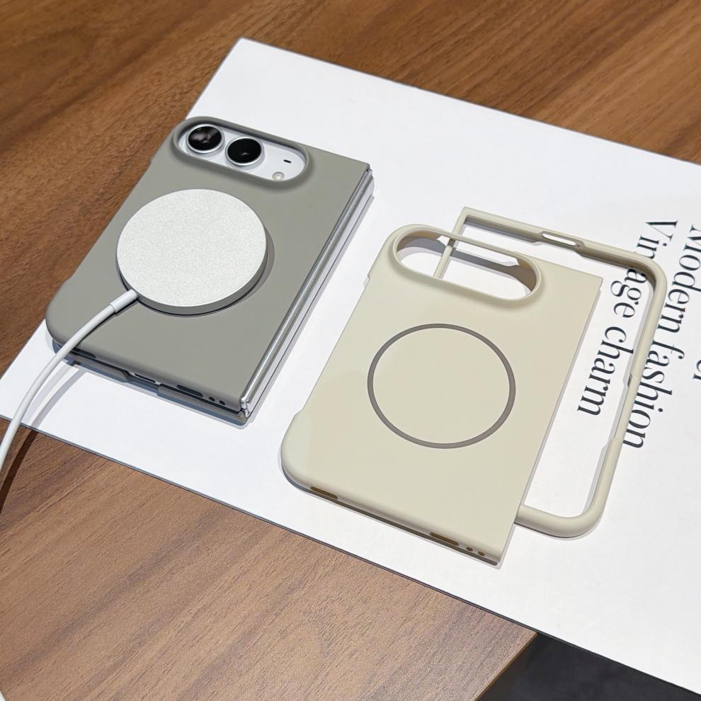 Suitable for Apple iPhone Duo phone case, foldable, ultra-thin, with a skin-like feel, magnetic, minimalist design, and drop-proof protection