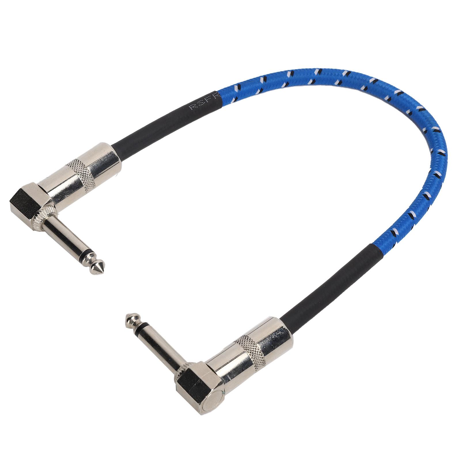 

6.35mm Guitar Effect Pedal Cables Connecting Line Pedal Cable Right Angle Cord Guitar Accessories